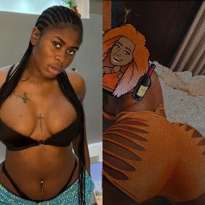 Yaa Jackson shares lewd images week after giving birth