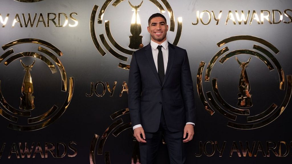 Morocco’s Hakimi receives Best Arab Sportsman award