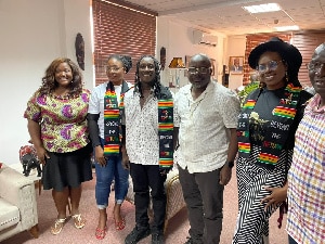 Guyana artiste Kaiya pays courtesy call on Ghana Tourism Authority