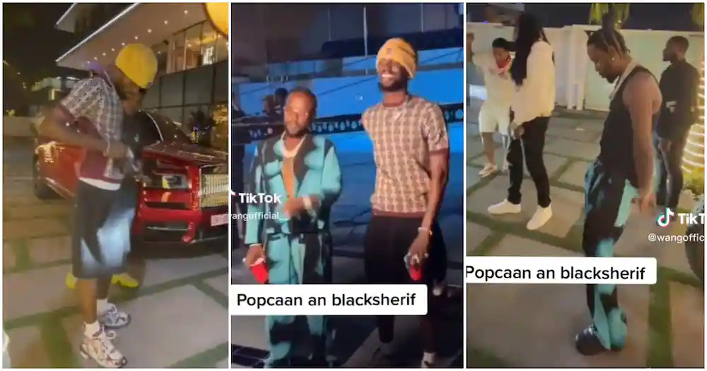 Fans beg for a collaboration as Black Sherif and Popcaan linkup in video