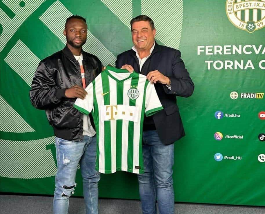 OFFICIAL: Ghana striker Kwabena Owusu signs for Hungarian giants Ferencvárosi TC