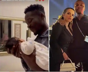Mr Eazi gifts Mahama’s grandchild expensive designer gifts
