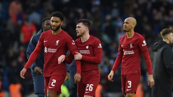 Robertson admits Liverpool have been ‘nowhere near good enough’