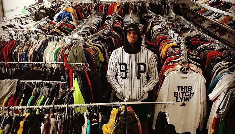 Chris Brown has so many clothes in his house he built a department store