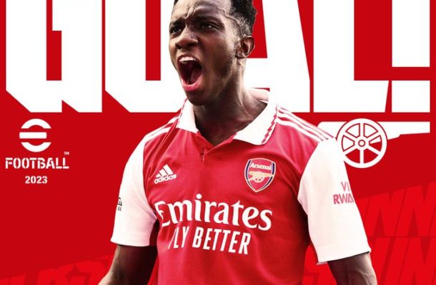 VIDEO: Watch Eddie Nketiah’s double for Arsenal against Man Utd