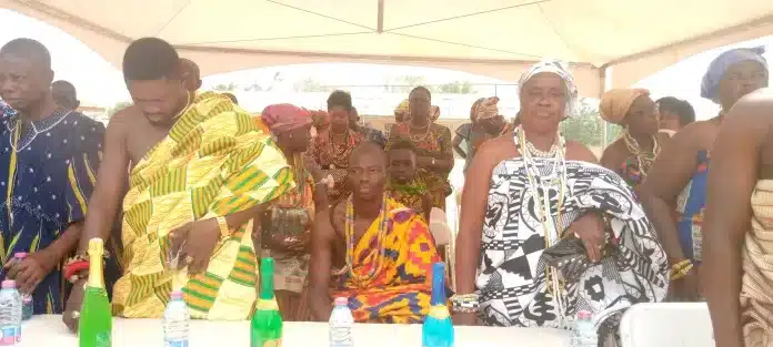 Residents of Bornya-Nnyerede in New Juaben South celebrate maiden Huemsɛm Festival