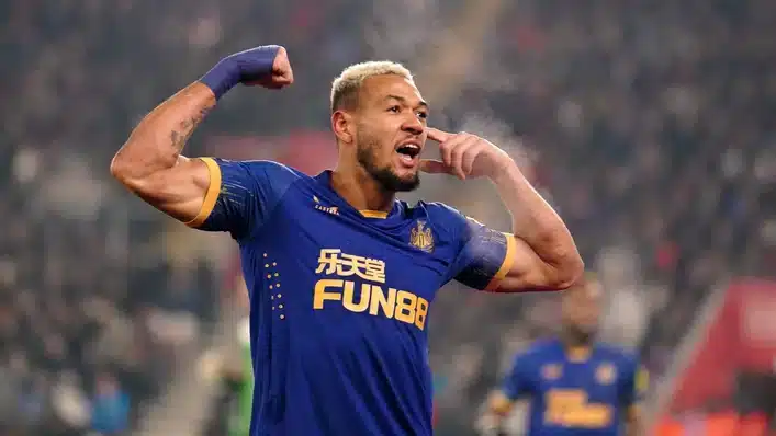 Joelinton hands Newcastle advantage in game against Southampton