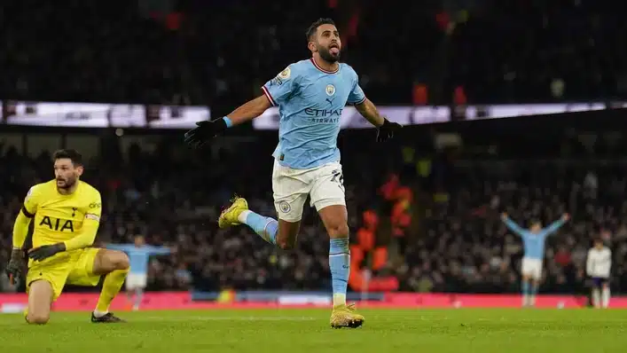 Mahrez stars in stunning second-half comeback in Man City vs Tottenham game