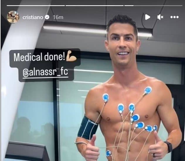 Ronaldo completes medicals ahead of his Al-Nassr unveiling