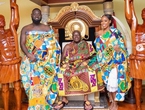 Otumfuo Opoku Ware II’s granddaughter’s wedding causes massive stir on the internet