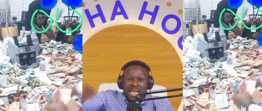 Alpha Hour Pastor Elvis Agyemang reacts to viral photo showing cash overflowing in his control room