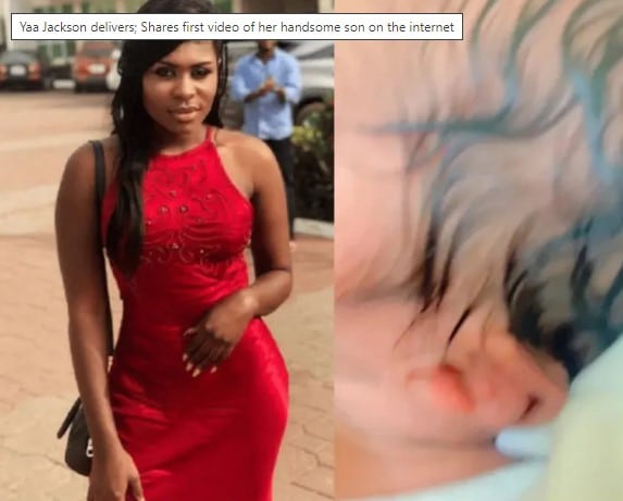 Yaa Jackson becomes a mother, shows her son to the world