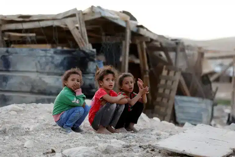 Israeli Palestinian village evacuation threats sparks protests