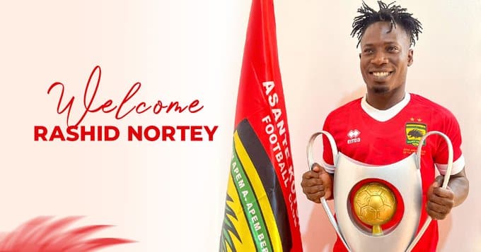 Asante Kotoko sign former Medeama SC midfielder Rashid Nortey