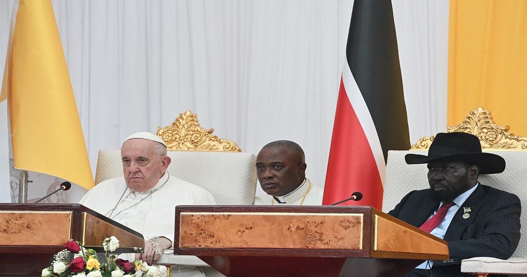 Pope Francis implores South Sudanese leaders for peace
