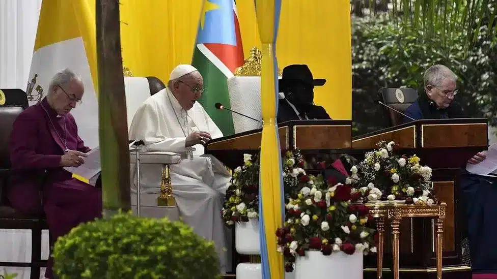 Speak up on injustice – Pope in South Sudan tells clergy