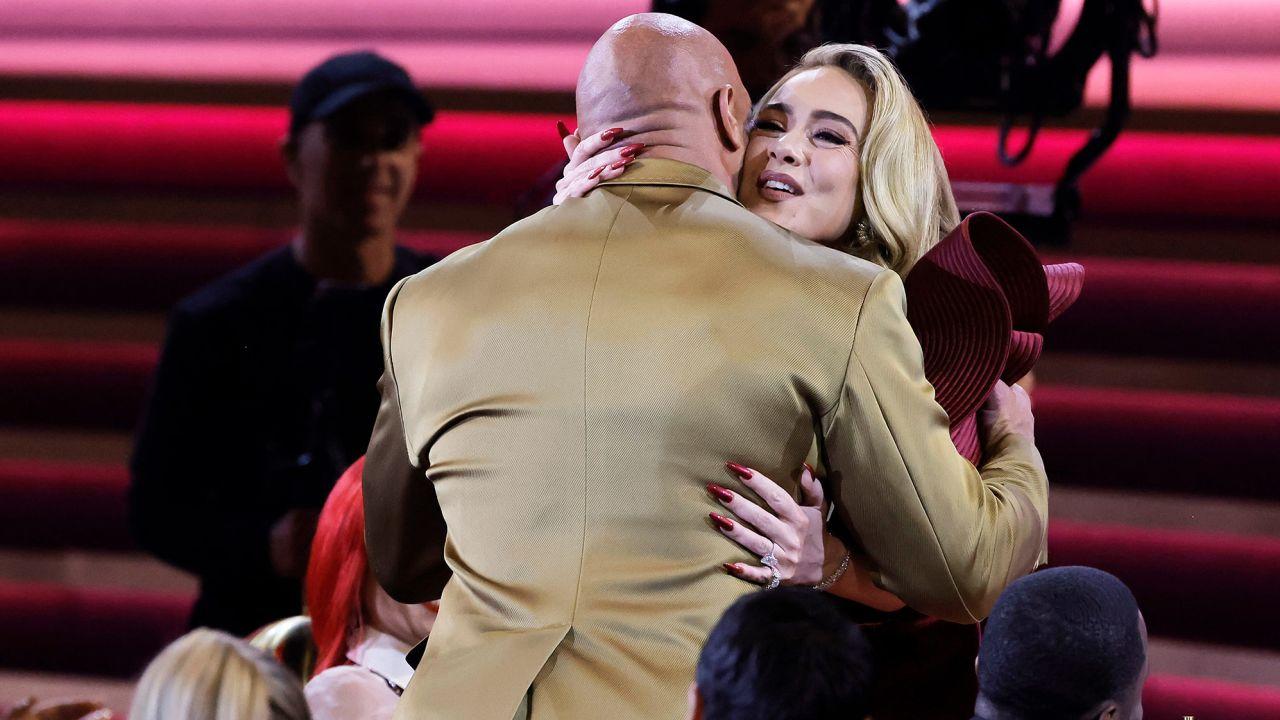 The Rock made Adele’s dream come true at the Grammys