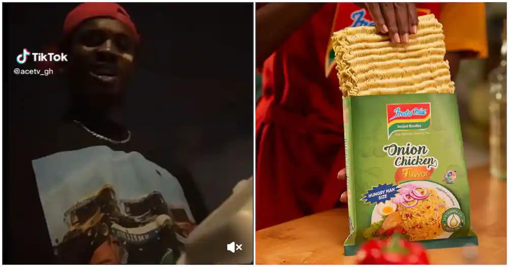 Indomie seller mafias Black Sherif with small quantity of food