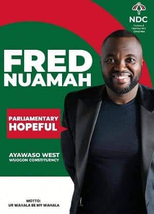 NDC’s Ayawaso West Wuogon primaries to feature actor Fred Nuamah as candidate