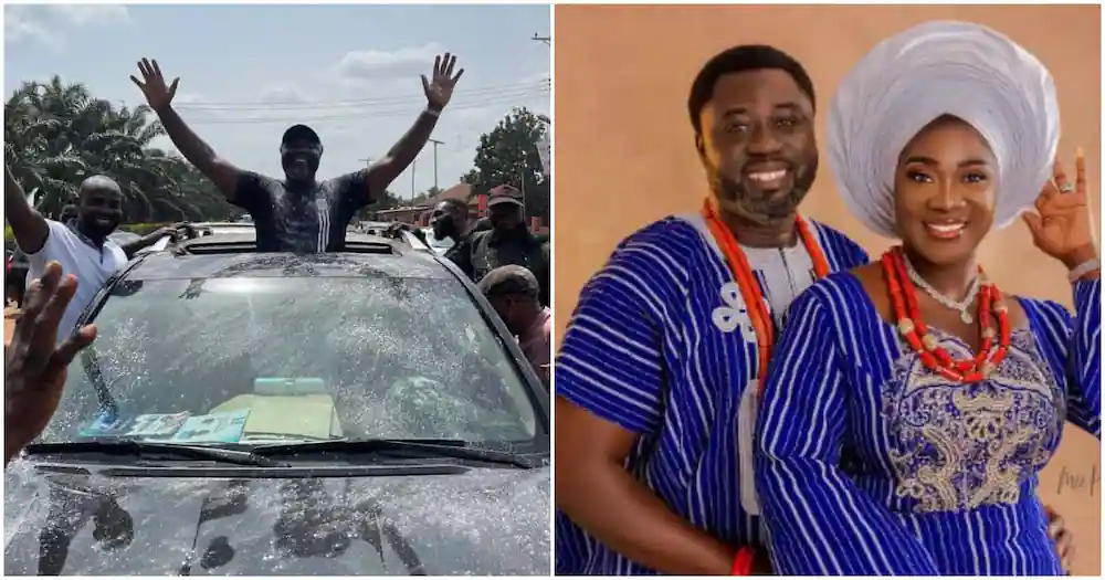 “I am happy I won this election”: Mercy Johnson’s hubby jubilates
