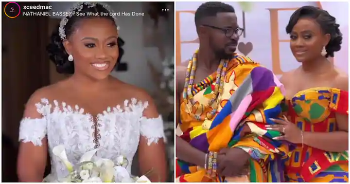 GH groom surprises bride rocking flamboyant gown with GH¢18,000 designer shoes