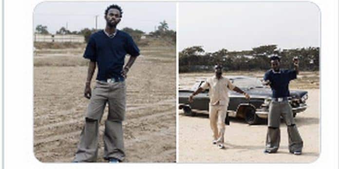 Netizens reaction to Black Sherif’s outfit for Countryside visuals