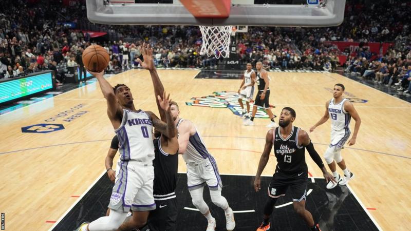 NBA: Sacramento Kings beat LA Clippers in tight 176-175 history-making game