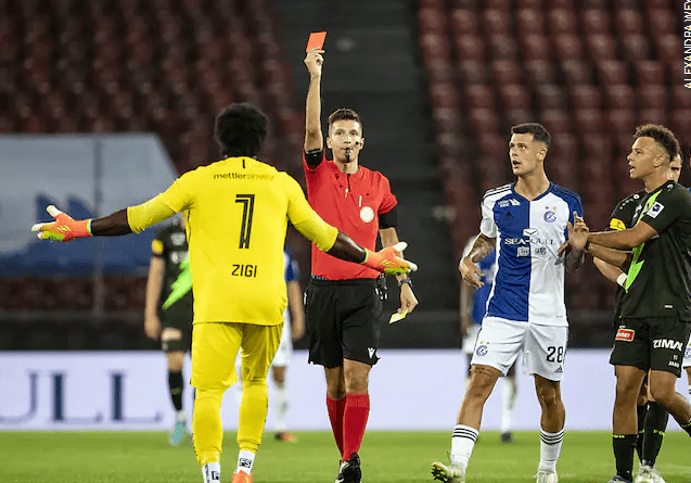 Lawrence Ati-Zigi’s red card forces St. Gallen to settle for a 2-2 draw with Luzern