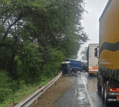 20 killed, 61 others injured in bus-van crash in South Africa