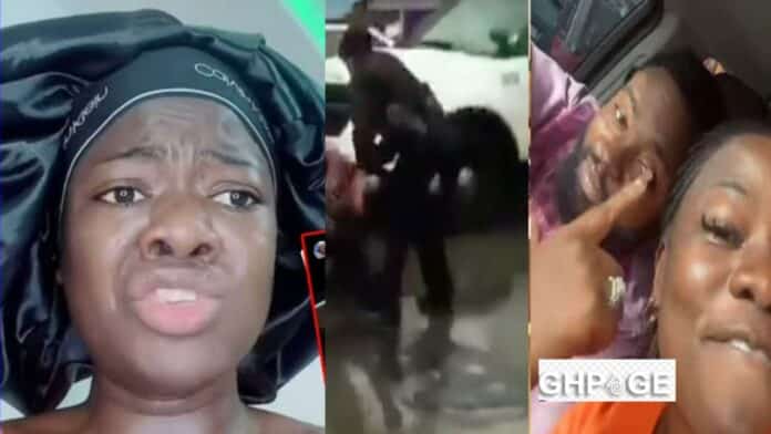 Asantewaa clashes with a police officer on her way to work