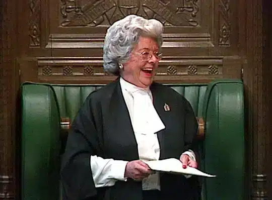 Betty Boothroyd, the first female speaker of the Commons, passes away at age 93
