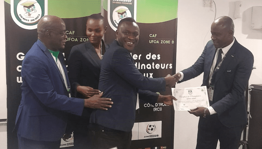 Patrick Akoto of Ghalca and Medeama attends a CAF General Coordinator Training Program