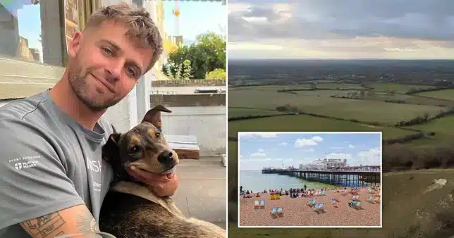 Man walks 13 hours from London to Brighton after selling his bike
