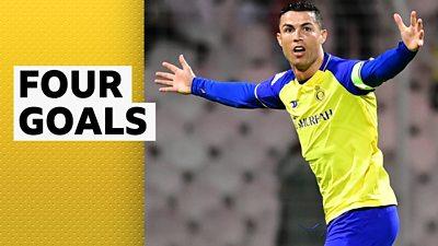 Ronaldo scores four to pass 500 league goal mark