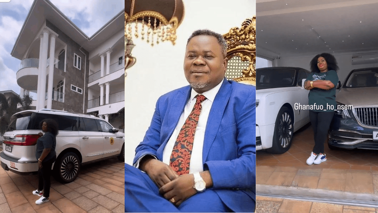 Dr Kwaku Oteng’s first wife flaunts garage on social media