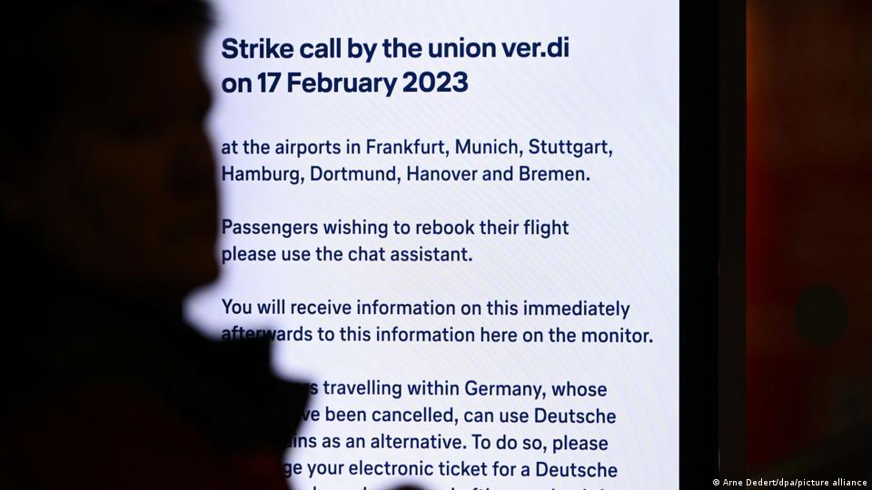 Germany’s busiest airport strikes stop almost all flights at 7