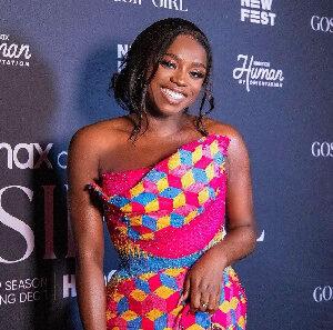 Hollywood actress adorns herself  kente for Girls Trip Premiere