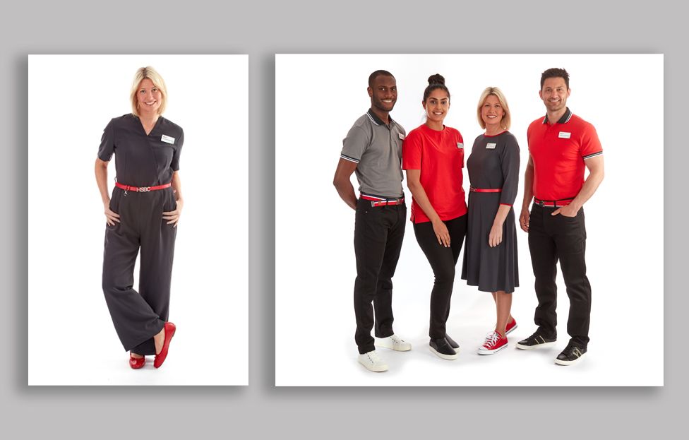 HSBC staff get a uniform of jumpsuits and jeans