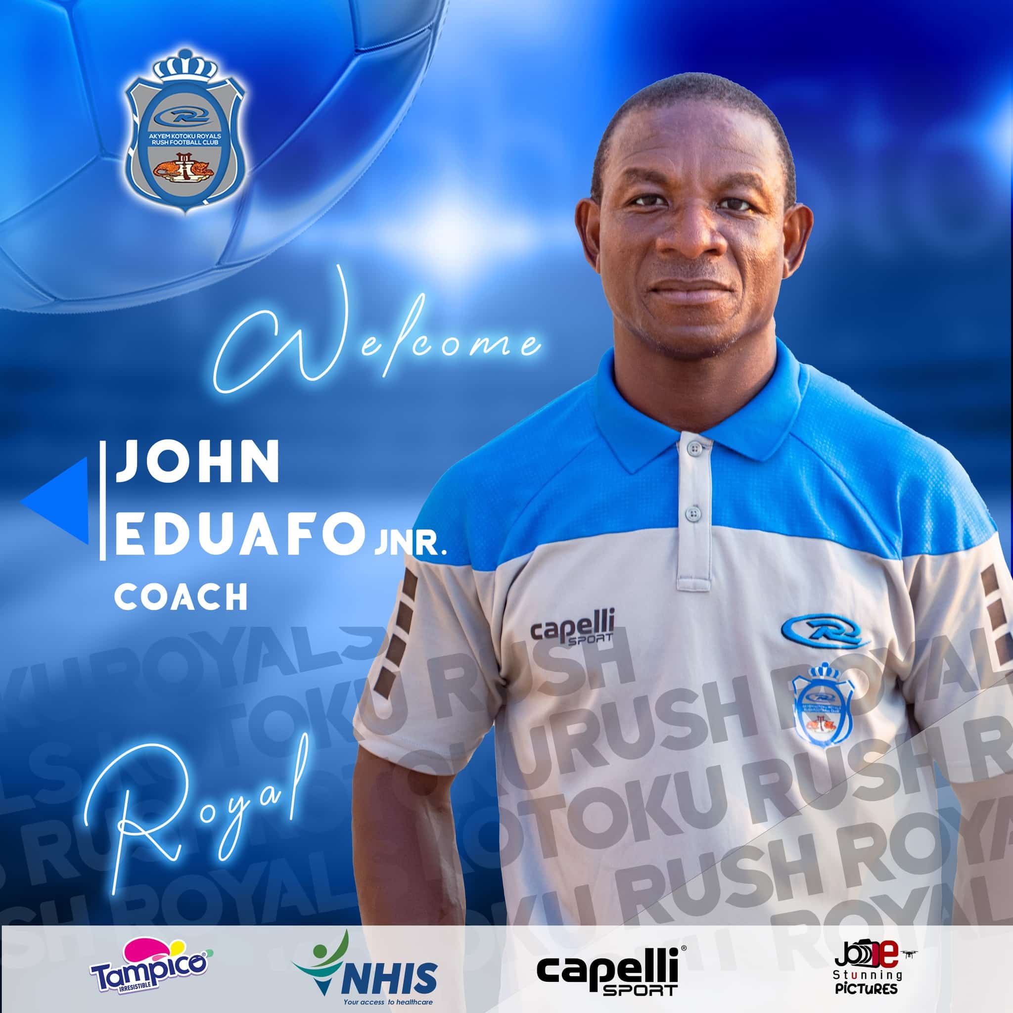 John Eduafo Jnr joins Kotoku Royals as new coach