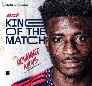Mohammed Kudus named MVP after Ajax’s victory against FC Twente
