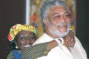 My mother made Rawlings wash cars and clean windows on his first visit – Nana Konadu