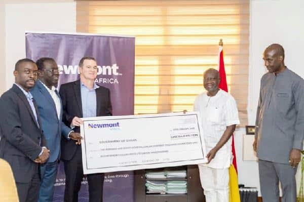 Newmont pays GH¢184.6m dividend to govt