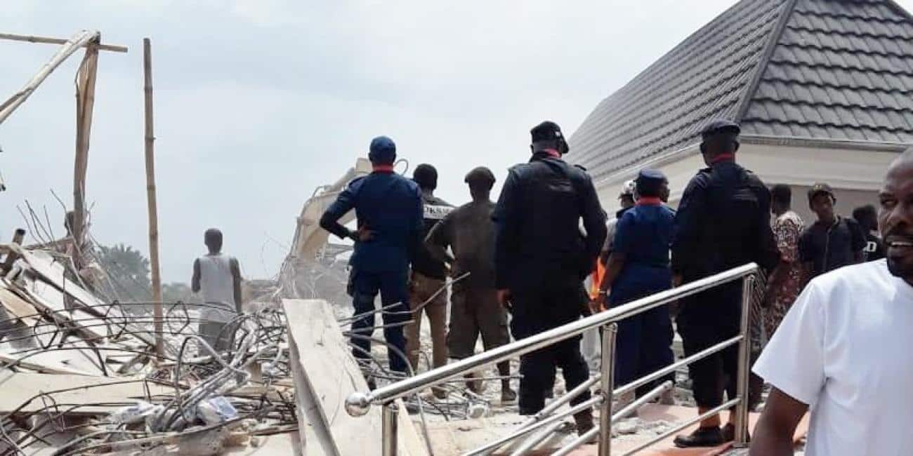3 dead after collapse of two-storey building in Nigeria