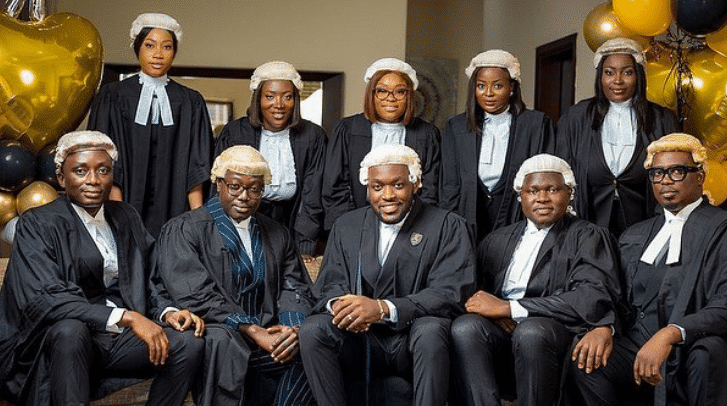 Kennedy Osei drips in lawyer’s gown with some Counsels