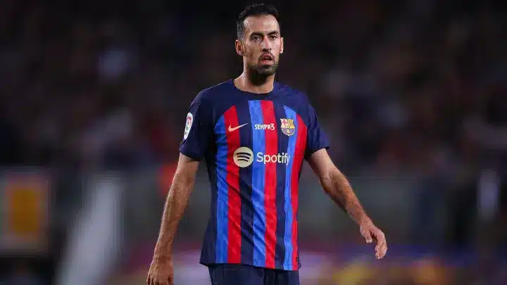 Sergio Busquets might not play in the opening leg against Man Utd