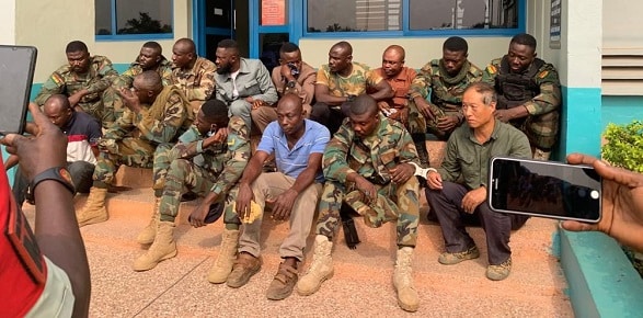 4 soldiers and an immigration officer arrested for galamsey extortion
