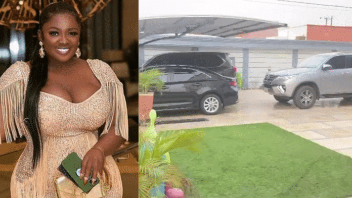 Tracey Boakye display her expensive mansion and cars
