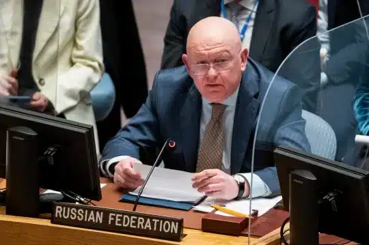 Russia’s UN representative breaks the moment of silence for Ukraine
