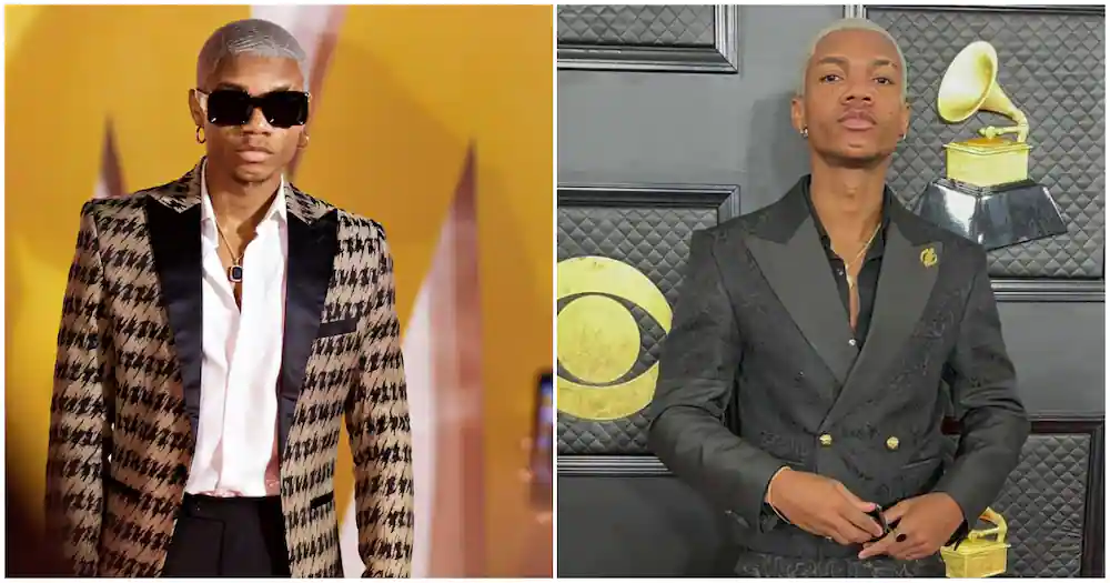 KiDi causes stir as he slays in high heels and bell-bottom trousers to Grammys