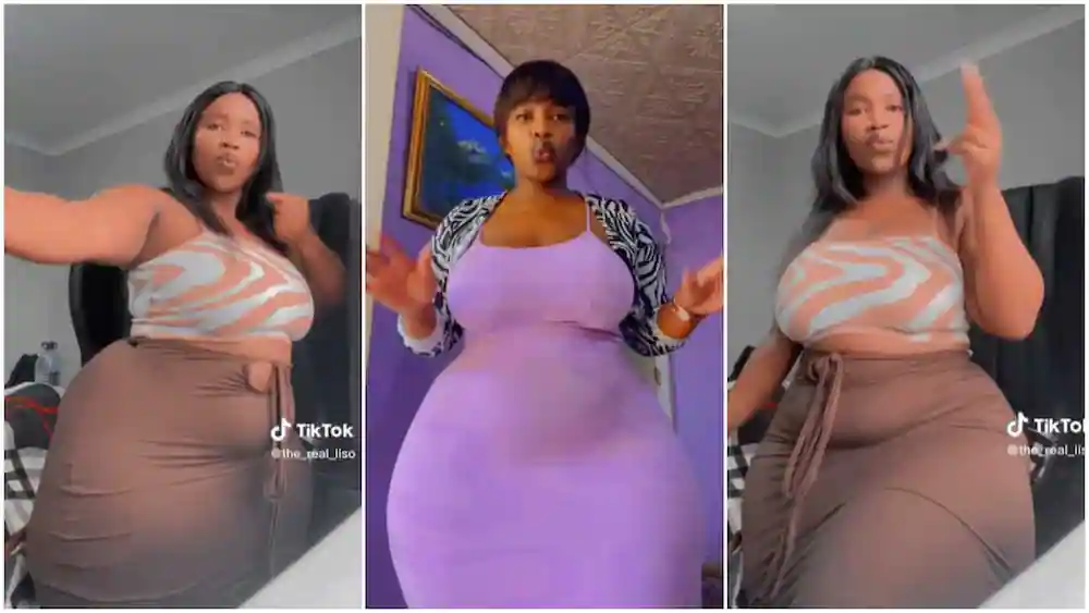 Pretty curvy lady breaks the internet connection with fire dance moves